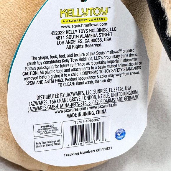 Squishmallows Official Kellytoys Bobzi the Pekingese Dog Ultimate Soft Stuffed P - Picture 7 of 8